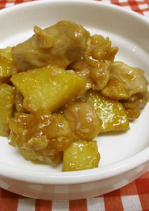 【保育園給食】鶏とじゃが芋のあまからさん-レシピのメイン写真