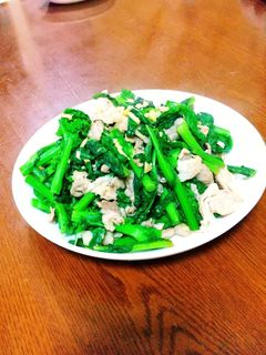 菜の花と豚肉炒め-レシピのメイン写真