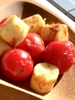 切らないプチトマトとチーズのおかか和え-レシピのメイン写真