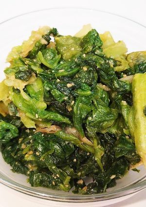 大量消費／レタス(外葉)の酢みそあえ-レシピのメイン写真