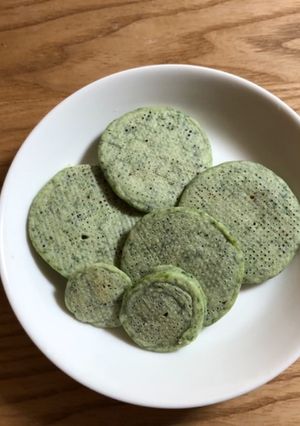 離乳食に！米粉とほうれん草のパンケーキ-レシピのメイン写真