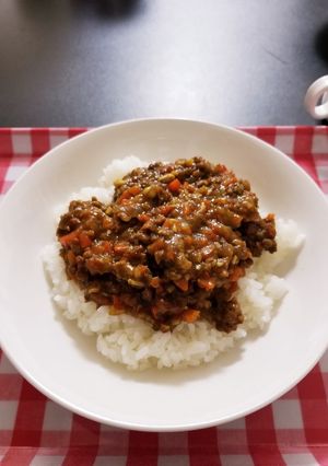 キノコでかさましドライカレー-レシピのメイン写真