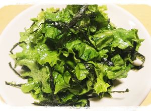 グリーンリーフと刻み海苔のサラダ-レシピのメイン写真
