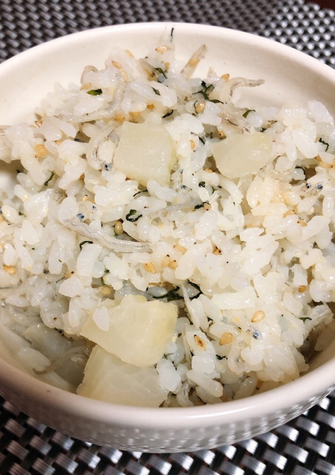 大根とジャコの簡単炊き込みご飯-レシピのメイン写真