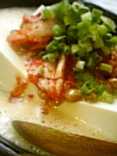 ふわとろ納豆キムチ豆腐-レシピのメイン写真