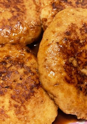 ふわふわ！豆腐の甘辛つくねハンバーグ-レシピのメイン写真