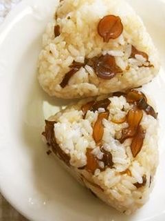 茎わかめの佃煮でおにぎり!-レシピのメイン写真