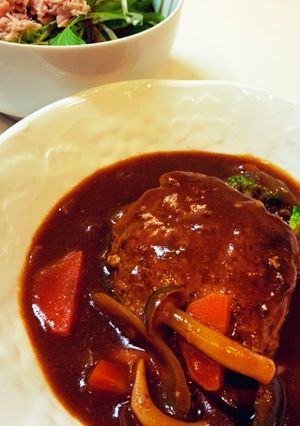 ＊煮込みハンバーグ＊-レシピのメイン写真