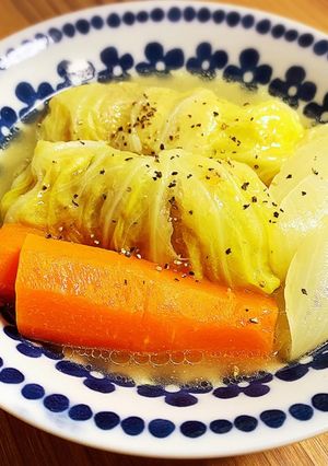豚バラ肉のロールキャベツ-レシピのメイン写真