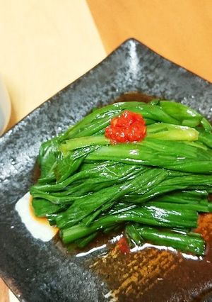 簡単酒肴☆中華風ピリ辛ニラのおひたし-レシピのメイン写真