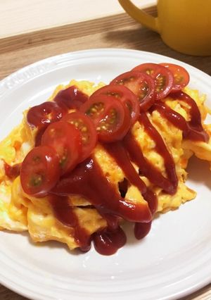 簡単！バター香る オムライス 一人前-レシピのメイン写真