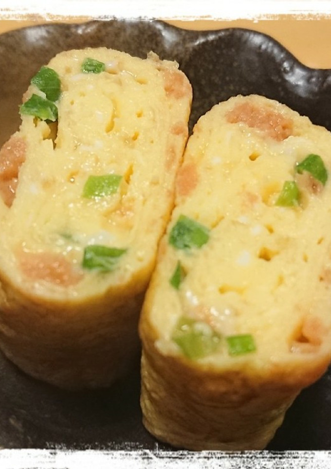 甘くない鮭フレークと青ネギの卵焼き-レシピのメイン写真