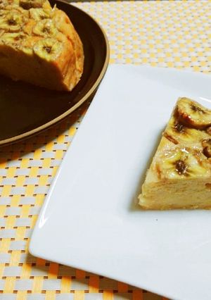 市販のプリンで簡単♡バナナプリンケーキ-レシピのメイン写真