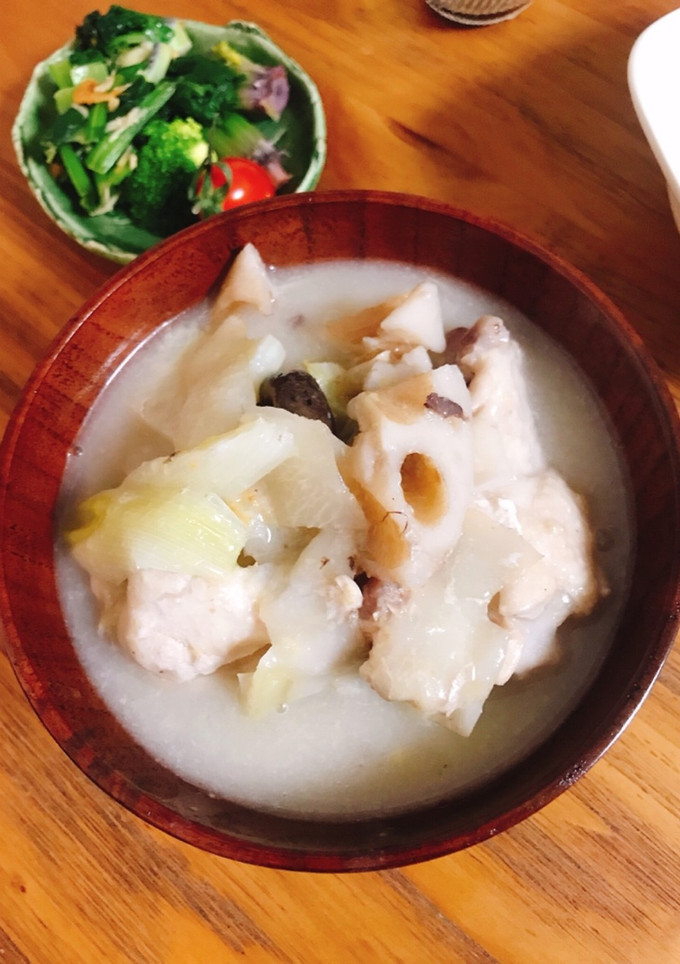 時短！簡単！サムゲタン風 根菜スープ♪-レシピのメイン写真