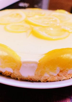 はちみつレモンの2層のレアチーズケーキ-レシピのメイン写真