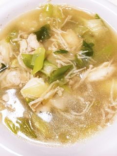ネギと鶏肉のおかずスープ!の記録^^-レシピのメイン写真