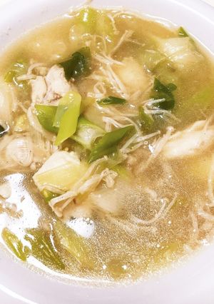 ネギと鶏肉のおかずスープ！の記録^^-レシピのメイン写真