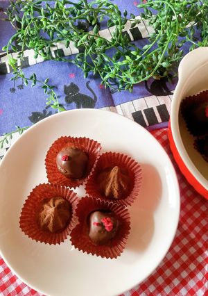 植物性クリームのトリュフチョコ-レシピのメイン写真