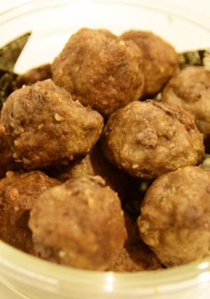 アメリカごはん☆牛ひき肉のミートボール-レシピのメイン写真