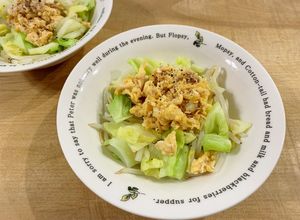 レシピ1もやしとキャベツとツナマヨ卵-レシピのメイン写真