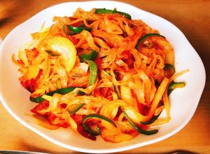 こんにゃく麺のナポリタン　ダイエット食-レシピのメイン写真