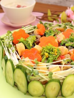 ひな祭りに甘酒使用の「ちらし寿司」-レシピのメイン写真
