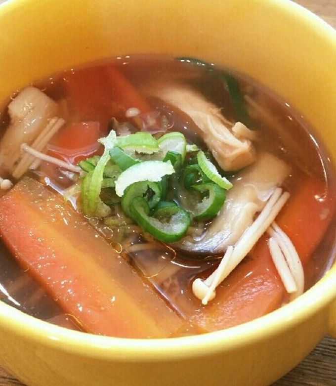 簡単♡醤油麹と生姜のきのこスープ♡-レシピのメイン写真
