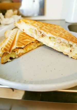 ツナキャベツとチーズのホットサンド-レシピのメイン写真