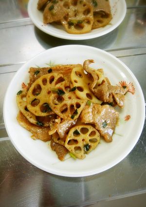 黒酢つゆだけで簡単ヘルシー♪豚蓮根炒め-レシピのメイン写真