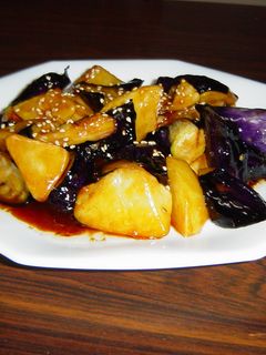 ナスとジャガイモの揚げ煮-レシピのメイン写真