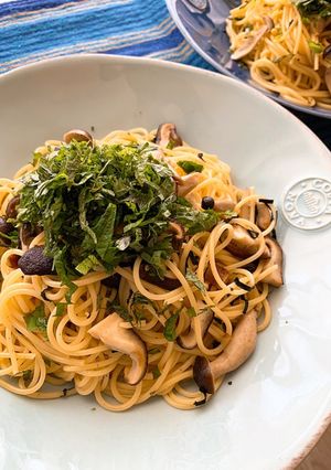 お茶漬けの素で簡単！和風パスタ-レシピのメイン写真