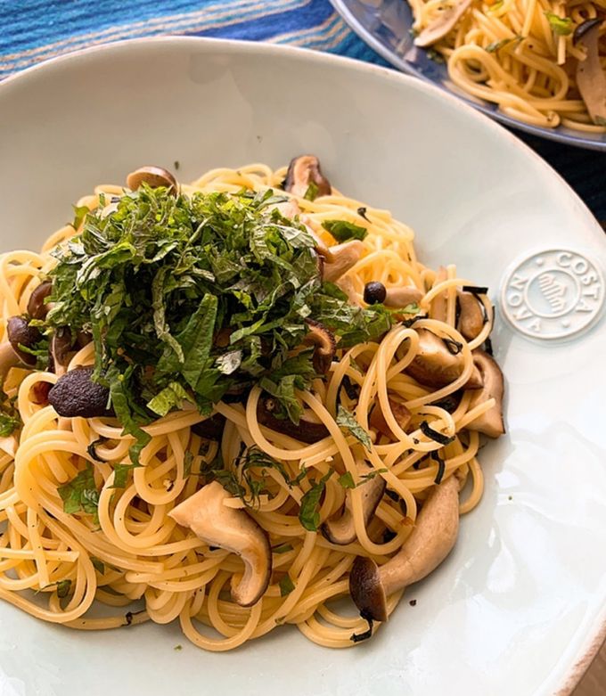 お茶漬けの素で簡単！和風パスタ-レシピのメイン写真