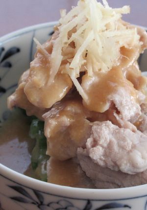 豚こま切れ肉と細ねぎの酢味噌あえ（ぬた）-レシピのメイン写真