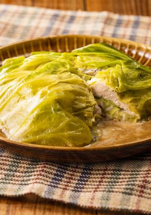 キャベツのツナマヨ風味重ね焼き-レシピのメイン写真