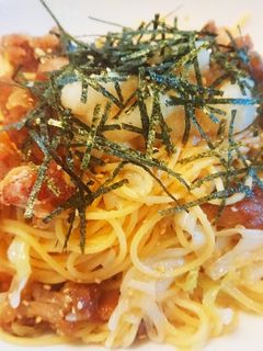 和風おろし唐揚げパスタ-レシピのメイン写真