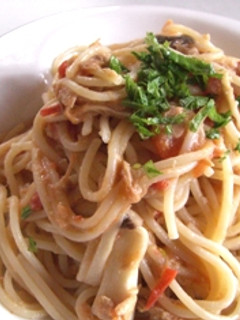 ツナとトマトのさっぱりパスタ-レシピのメイン写真