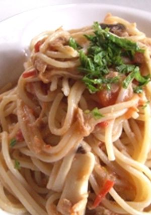 ツナとトマトのさっぱりパスタ-レシピのメイン写真