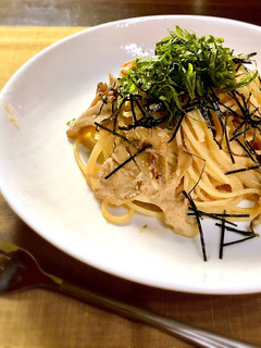 明太子ときのこのパスタ-レシピのメイン写真