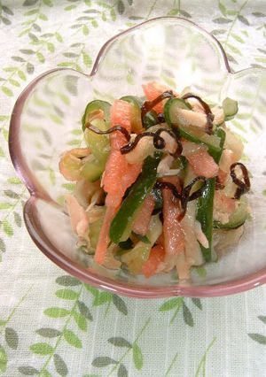 スイカの塩昆布ツナ和え-レシピのメイン写真