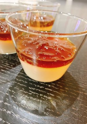 【病院】ほうじ茶と豆乳のゼリー【おやつ】-レシピのメイン写真