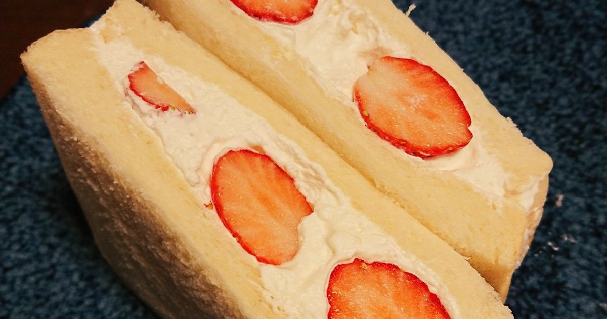 ☆サンドイッチ屋の苺フルーツサンド♪☆ by なおこ商店