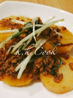 簡単!長芋のホクホクひき肉炒め-レシピのメイン写真