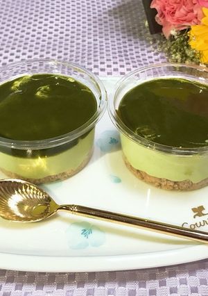 冠挽茶のレアチーズケーキ-レシピのメイン写真