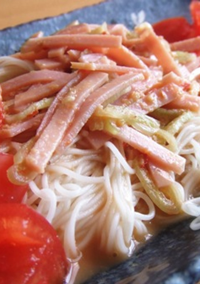 冷やし中華 坦々風 そうめんver.-レシピのメイン写真
