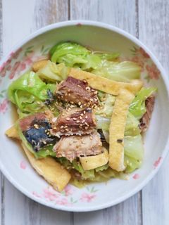 レンジで簡単!鯖缶とキャベツのレンジ煮-レシピのメイン写真