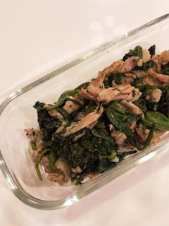 豚肉とほうれん草のしょうが炒め-レシピのメイン写真