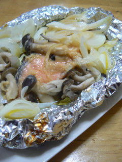 鮭と野菜の味噌バターホイル焼き-レシピのメイン写真