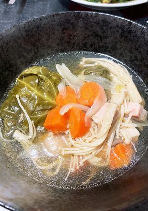 圧力鍋でコンソメのロールキャベツスープ-レシピのメイン写真