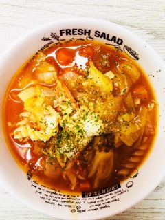 トマトジュースで作る簡単ミネストローネ-レシピのメイン写真
