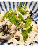 れんこんの鮭フレークと刻み海苔和え
